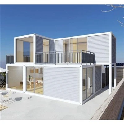 Hurtigt samle containerhus med balkon